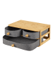 en.casa Organizer Mäntsälä Bambus in Beige (H)80cm (B)23cm (T)23cm