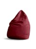 Lumaland Luxury XL Sitzsack stylischer Beanbag - 120L Füllung - Rot