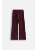 Coccodrillo Cord-Leggings mit langem Hosenbein in dunkelrot
