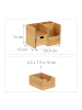 relaxdays Schreibtisch Organizer in Natur - (B)20,5 x (H)14 x (T)13 cm