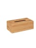 relaxdays Kosmetiktücherbox in Natur - (B)24,5 x (H)8,5 x (T)13,5 cm