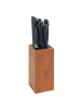 Wenko Messerblock aus Bambus MERA in Braun, (B) 10 x (H) 22 x (L) 10 cm
