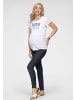 neun 9 monate Umstandsjeans in rinsed
