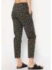 SASSYCLASSY Jersey Chino in Leo-Print in Khaki