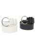 Urban Classics Belts in whitesand+black
