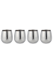 Butlers Butlers Trinkbecher MANHATTAN LOUNGE 4er-Set in Silber