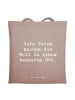 Mr. & Mrs. Panda totebag Spruch Freundlichkeiten verbreiten mit ... in Braun Pastell