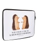 Mr. & Mrs. Panda Notebook Tasche Igel Liebe mit Spruch in Weiß