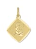 ONE ELEMENT  Jungfrau Sternzeichen Anhänger aus 333 Gelbgold in gold