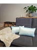 JACK 2er Set Teddy Flausch Kissen 30x50cm in hellblau