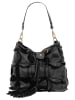 Samantha Look Handtasche echt Leder in schwarz