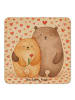Mr. & Mrs. Panda Tischuntersetzer Bären Liebe Design ohne Spruch in Weiß