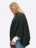 sheego Poncho in moos-meliert