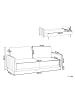 Beliani 3-Sitzer Sofa HEMING in Braun/Schwarz - (W) 200 x (H) 88 x (L) 90 cm