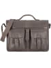 Greenland Nature Aktentasche Leder 40 cm grey
