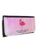 Mr. & Mrs. Panda Damen Portemonnaie Flamingo Classic mit Spruch in Aquarell Pink