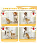 Pawhut Hunde Türschutzgitter Weiß 75-85L x 2B x 76H cm