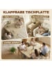 HOMCOM Klappbarer Esstisch-114,5L x 70B x 75H cm-Naturholz