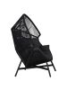 ebuy24 Gartensessel Benny Schwarz 98 x 100 cm