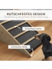 Pawhut Hunderampe Natur+Grau 90L x 40B x 45H cm