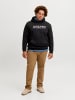 JACK & JONES PLUS Kapuzenpullover in Black