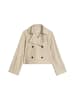 Marc O'Polo Velourslederjacke im Trench-Stil relaxed in Linen Beige