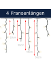 MARELIDA LED Lichtervorhang Eisregen in bernstein L: 7,5m