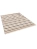 Pergamon Natur Teppich Wolle Rana  Streifen in Beige Braun