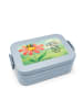 Mr. & Mrs. Panda Bento Box Hummel Blume Design mit Spruch in Blau Pastell