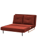 Beliani 3-tlg Schlafsofa JERSLEV in Rot/Braun