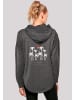 F4NT4STIC Oversized Hoodie Oversize Escape Discover the World Palm Trees in charcoal