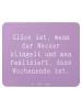 Mr. & Mrs. Panda Mousepad Spruch Glück am Wochenende mit Spruch in Lavendeltraum