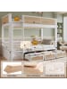 ABRIHOME 90x200cm Kinderbett mit Bettgitter
