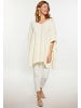 VIRITA Women Poncho in Creme