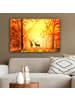 MuchoWow Leinwand Bilder Herbsthirsche