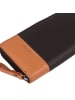 Greenburry Nappa Geldbörse RFID Schutz Leder 19.5 cm in brown-tan