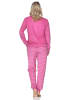 NORMANN Frottee Schlafanzug Bündchen - 88946 in pink