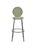 Beliani 2-tlg Barhocker EMERY in Grün/Schwarz