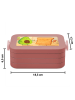 Mr. & Mrs. Panda Bento Box Avocado Toast Design ohne Spruch in Rot Pastell