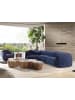 Angel Cerdá 3‑Sitzer‑Sofa aus dunkelblauem Samt, Modell 6372, schwarze Edelstahlbeine