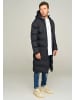 behype Wintermantel LONGLINE PUFFER PARKA in schwarz