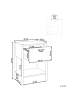 Beliani Nachttisch HOLDERVILLE in Braun - (W) 40 x (H) 54 x (L) 30 cm