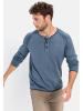 Camel Active Henleyshirt aus zertifiziertem Organic Cotton in Blau