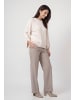 monari Eleganter Strickpullover mit Knopfdetails in Pearly