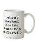 Mr. & Mrs. Panda Teetasse Spruch Lehrer Großartig mit Spruch in Weiß