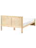 Beliani Doppelbett DAUPHIN in Braun - (W) 129 x (H) 82 x (L) 206 cm