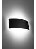 Nice Lamps Wandleuchte SCANDAL Stahl in Schwarz Minimalistisch rechteckig G9 LED NICE LAMPS