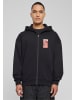 Mister Tee Zip-Kapuzenpullover in black