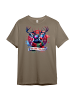 PAULGOS Herren T-Shirt, cooler Rudolph in Sand