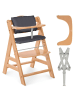 Hauck Hochstuhl Alpha Plus - im Sparset inkl. Sitzkissen in brown,gray